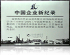 中國企業(yè)新記錄